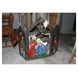 Metal Nativity Backdrop