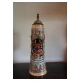 Vintage Gerz Handarbeit Lidded Beer Stein