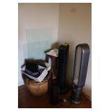 Floor Fans, Baskets & Stool