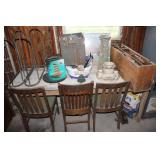 Table, Chairs & Contents