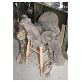 Vintage Sadal w/ Wood Stirrups