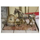 United Mantle Horse Clock