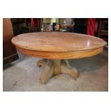 Oval Oak Coffee Table