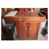 Primitive Rolling Potting Cupboard