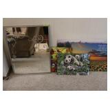 Wall Mirror and Puzzle Pictures