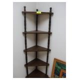 5 Shelf Corner Curio Cabinet