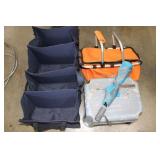 Insulated Picnic Basket, Umbrella, Stool, & Hangin