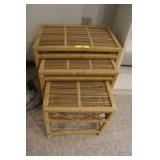 Stacking Wicker Tables