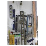 Levels, Flat Bars, & Hack Saws