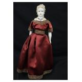 18" Modern Parian Porcelain Doll