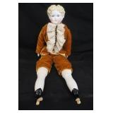 Vintage Blonde Boy Porcelain Doll
