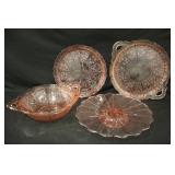 Pink Depression Glass Pieces