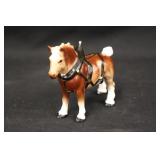 Hagen Renaker Mini Draft Horse w/Harness