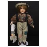 "Nathan" Porcelain Head Doll