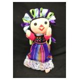 15" Colorful Cloth Mexican Doll