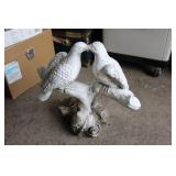 14" Concrete Love Birds