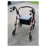 Mobility Walker With Seat & Hand Breaks