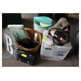 Humidifier, Basket & Jumper Cables