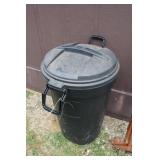 Rolling Rubbermaid Trash Can
