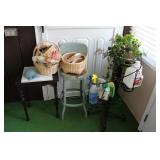 Stool, Plant Stand, Table & Misc