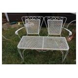 Wrought Iron Patio Bench