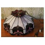 Hanging Leded Stain Glass Lamp