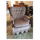 Mauve Swivel Rocker