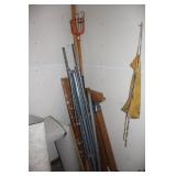 Saw Horses, Clothes Line & Apple Picker