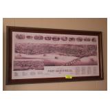 Fort Madison 1889 Arial Framed Print