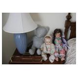 Vintage Doll & Lamp