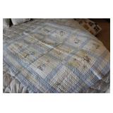 Vintage Handstitched Baby Quilt