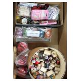 Vintage Wooden Spools & Notions