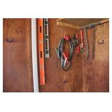 Jumper Cables, Levels & Tools