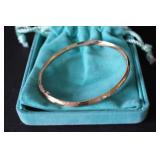 14K Gold Bangle Bracelet