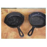 Wagner 7" Cast Iron Skillets