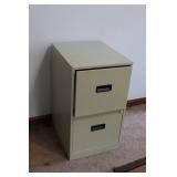 2 Drawer Metal File Cabinet