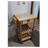 Rolling Butcher Block Table