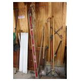 Lawn Tools, 78" Level, and Florescent Lights