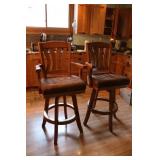 Faux Suede Bar Stools