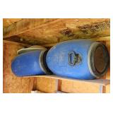 Blue Storage Barrels