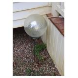 Gazing Ball & Metal Stand