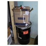 Christmas & Metal Barrel