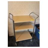 Vintage 3 Shelf Rolling Cart