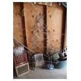 Lawn Edging, Milk Crates & Lighted Tree