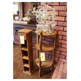 Wooden Shelves & Candle Holder