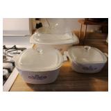 Cornflower Blue Casseroles