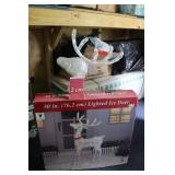 30" Lighted Ice Deer