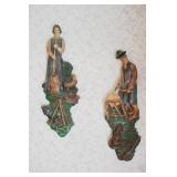 Vintage Chalkware Wall Dï¿½cor