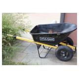 Vulcan Dual-Wheel Wheelbarrow