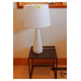 Metal End Table & Lamp